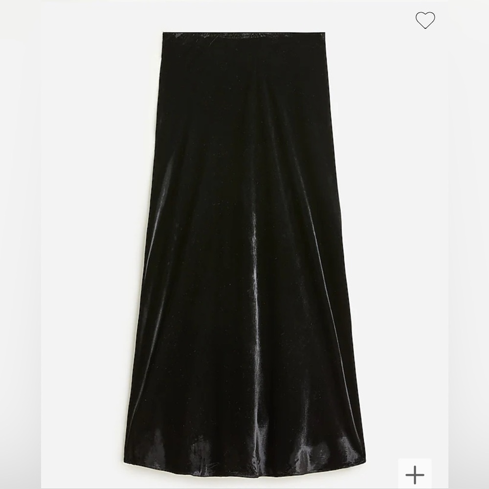 Gwyneth slip skirt in velvet